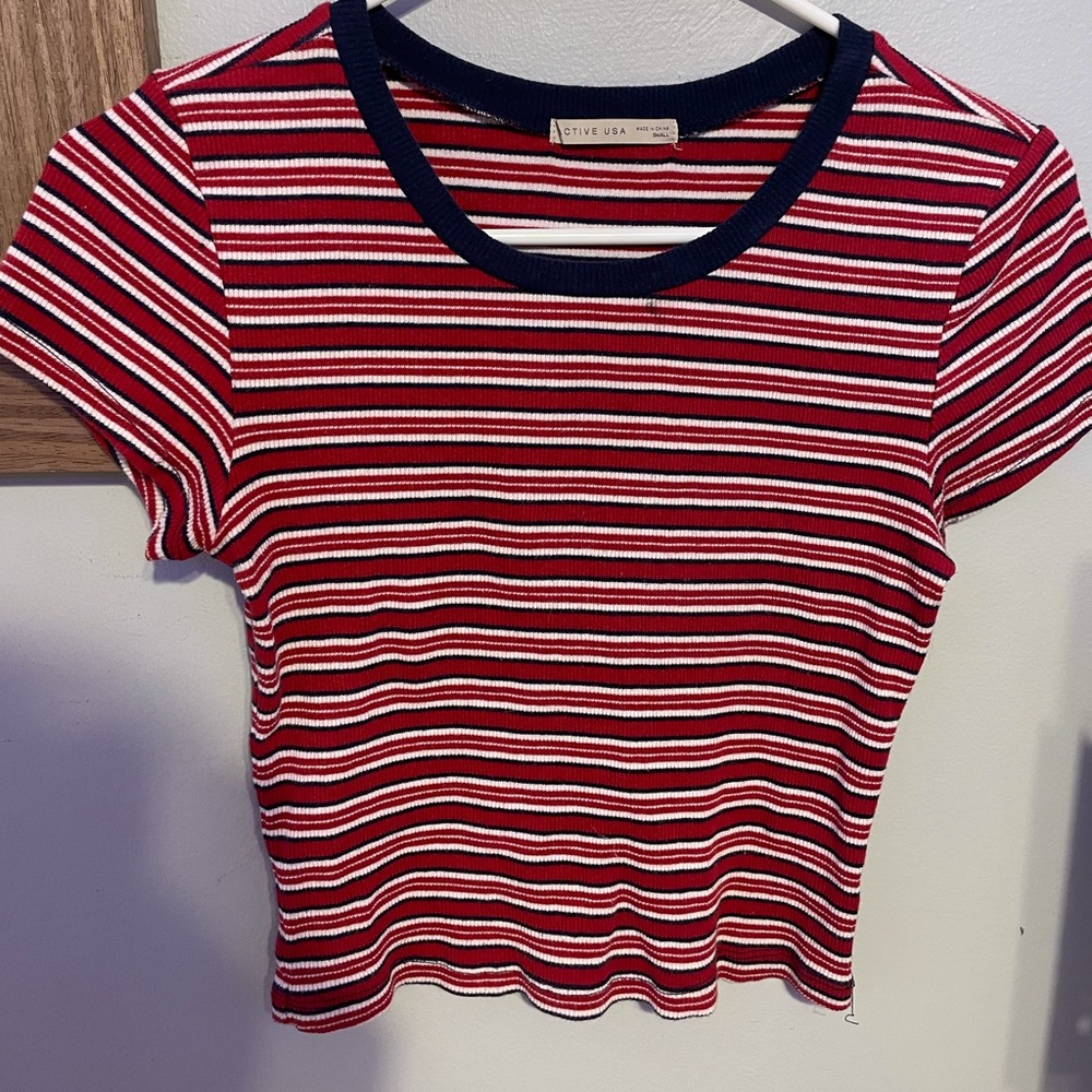 stripped crop top